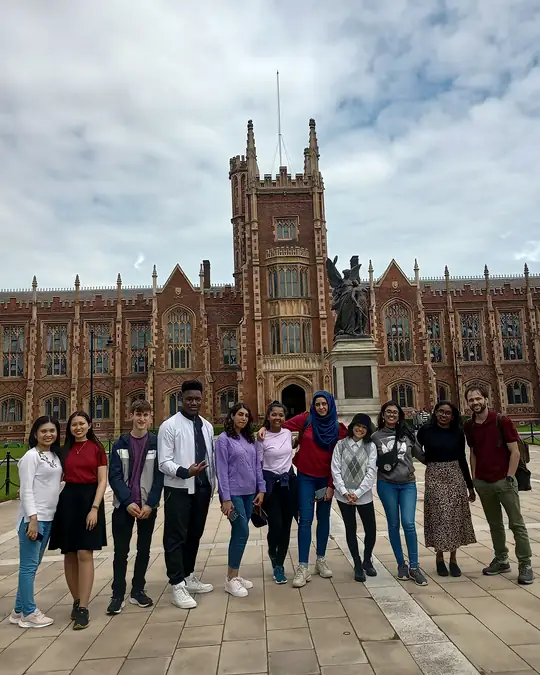 ISS Hub community visiting Queen’s University Belfast