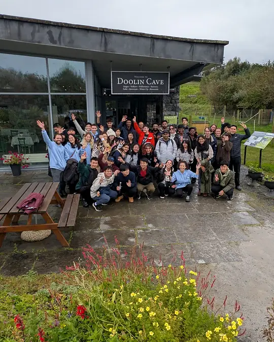 ISS Hub community visiting Doolin Cave in County Clare