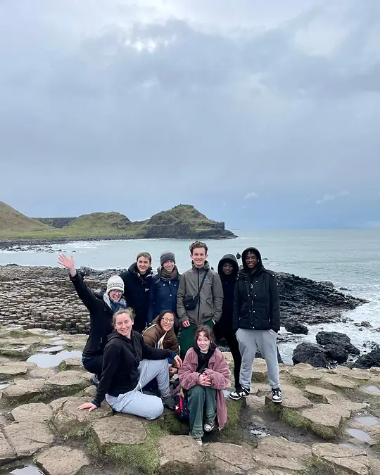 ISS Hub friends exploring the Giant’s Causeway