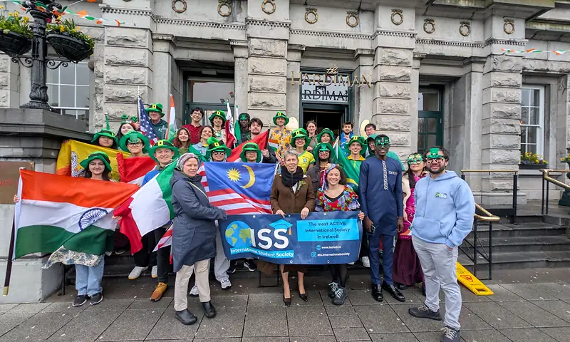 ISS Hub members celebrating St Patrick’s Day together